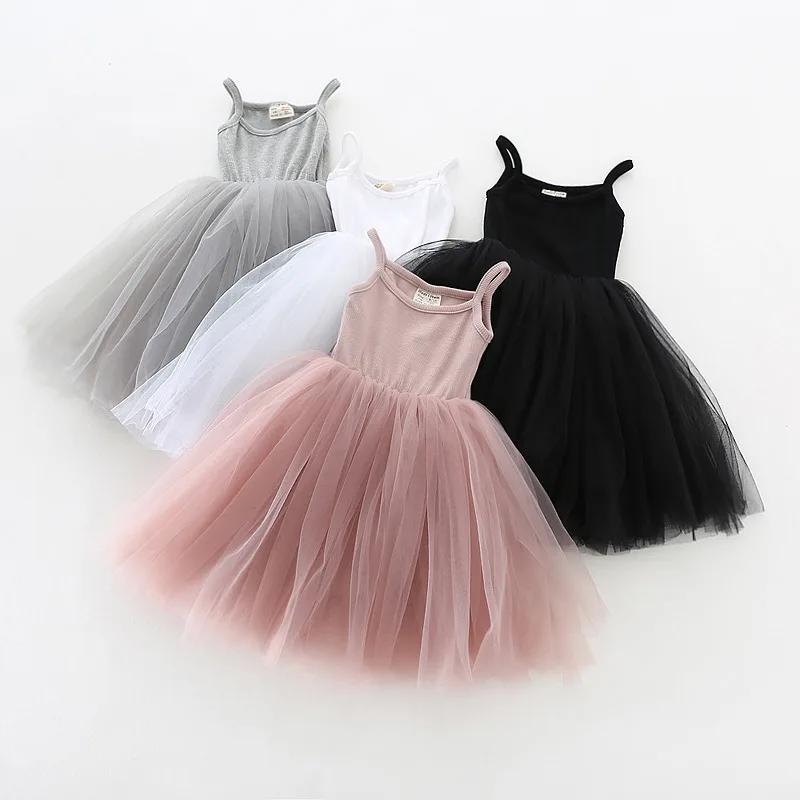 Summer Cute Girls Sequined Princess Dress Kids Sleeveless Tulle Clothes Children Birthday Party Vestido Kids Easter Tutu Costume