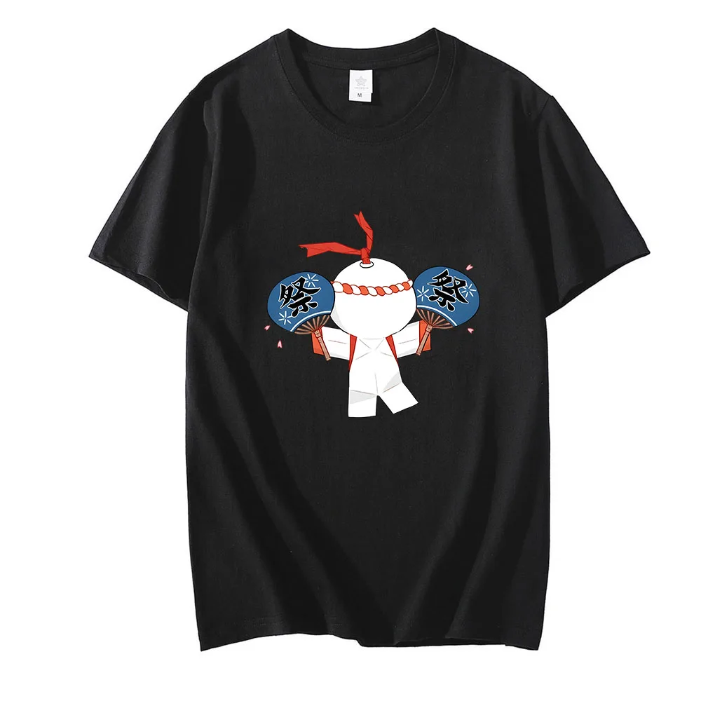 

Onmyoji Paper Man T Shirts Female/Male Celebration Happy Tshirts 100% Cotton T-shirts Enjoy Time Spring and Summer Anime Graphic