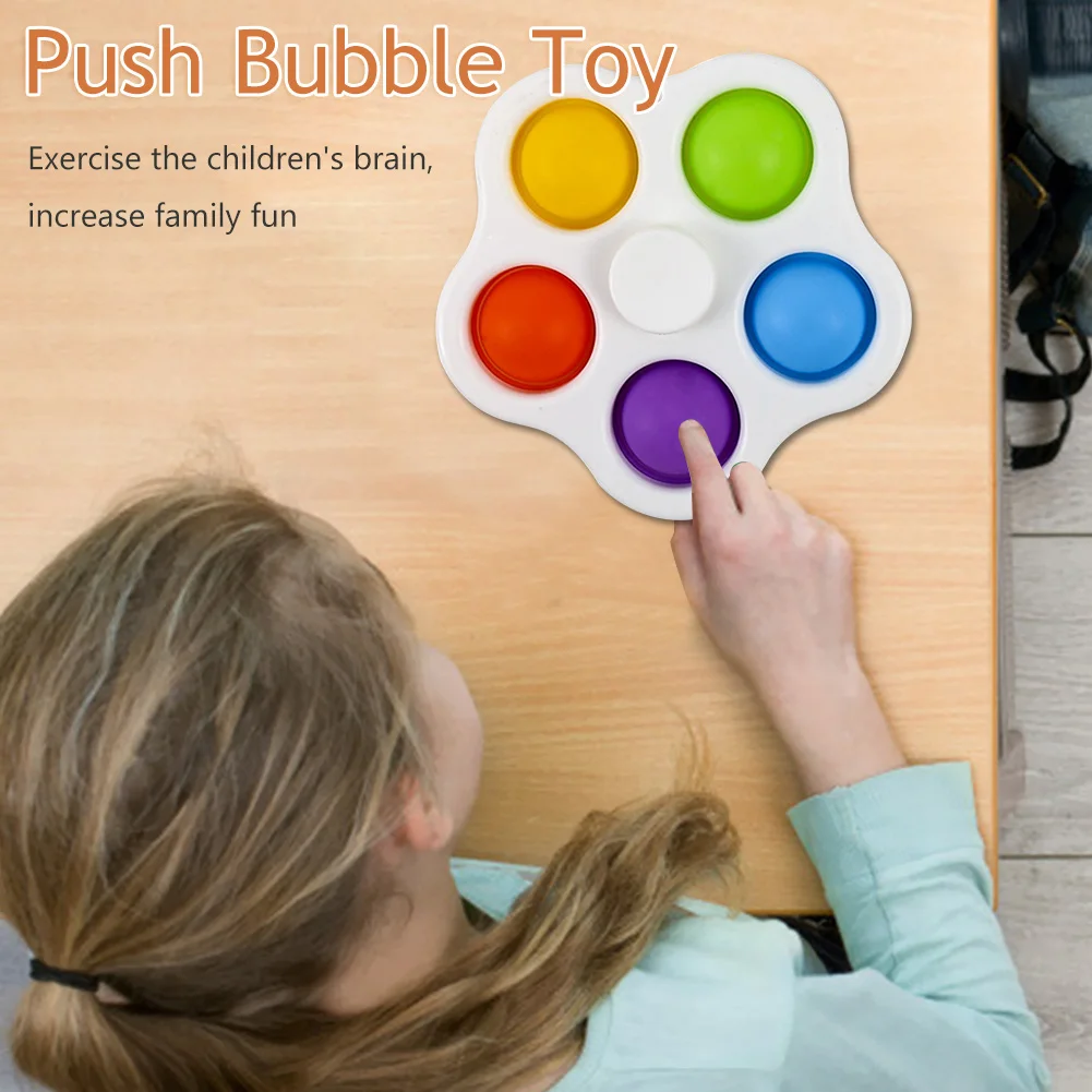 

Silicone Push Bubble Flower Shape Sensory Fidget Toys for Autism Stress Reliever Fidget Anxiety Relief Funny Toy for Adult Child