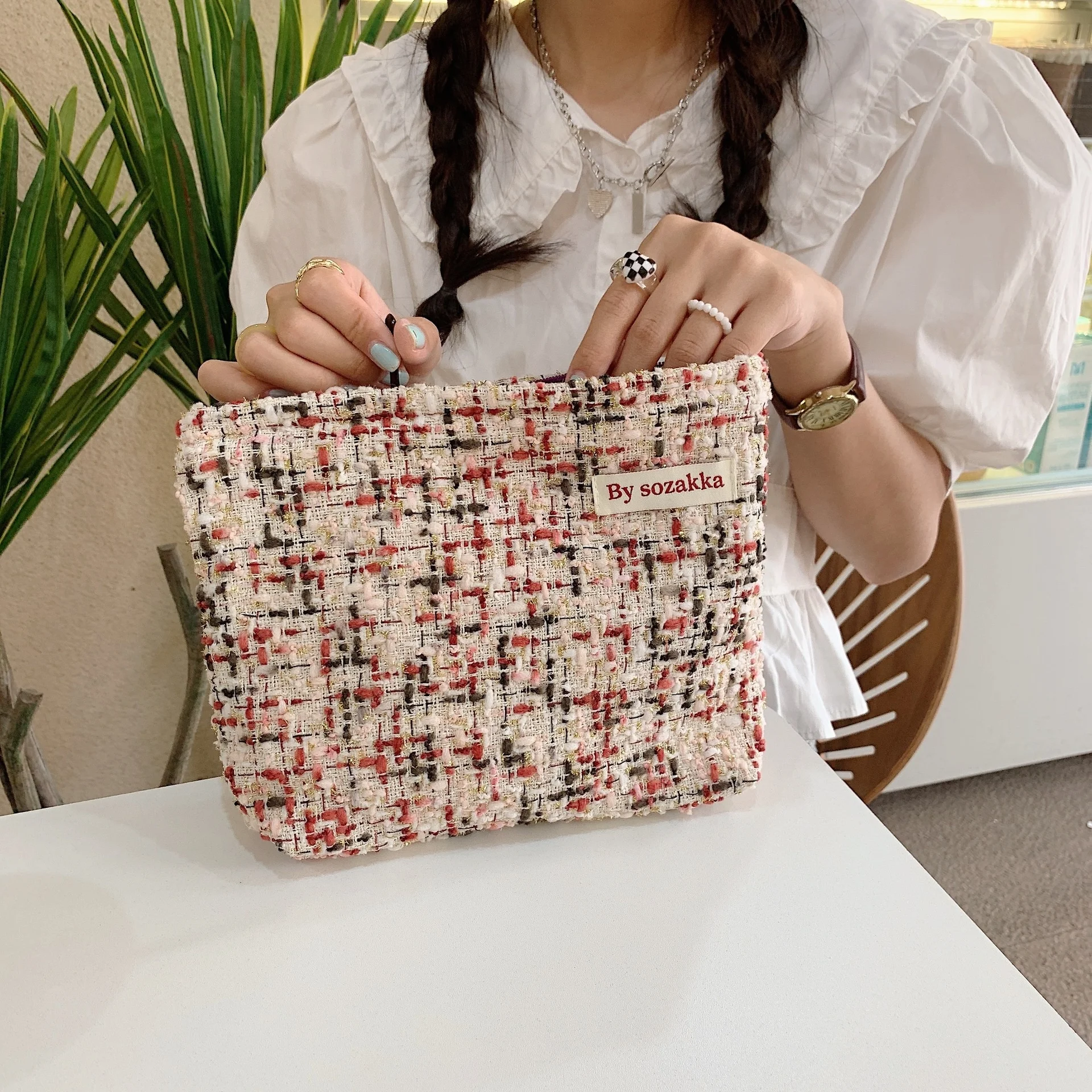 

Art Design Makeup Bag Women Soft High Quality Toiletry Bag Organizer Cosmetic Bag Bolsa Feminina Handbags and Purses Make Up Bag
