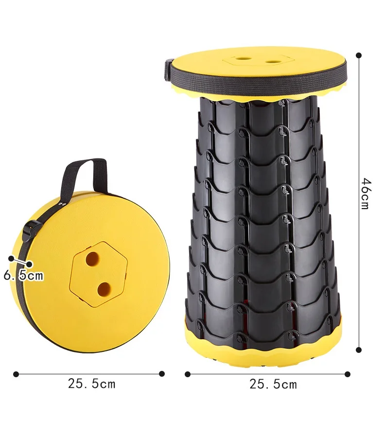 Portable Folding Telescopic Stool, Subway Queuing Chair and Outdoor Camping Fishing Stool images - 6