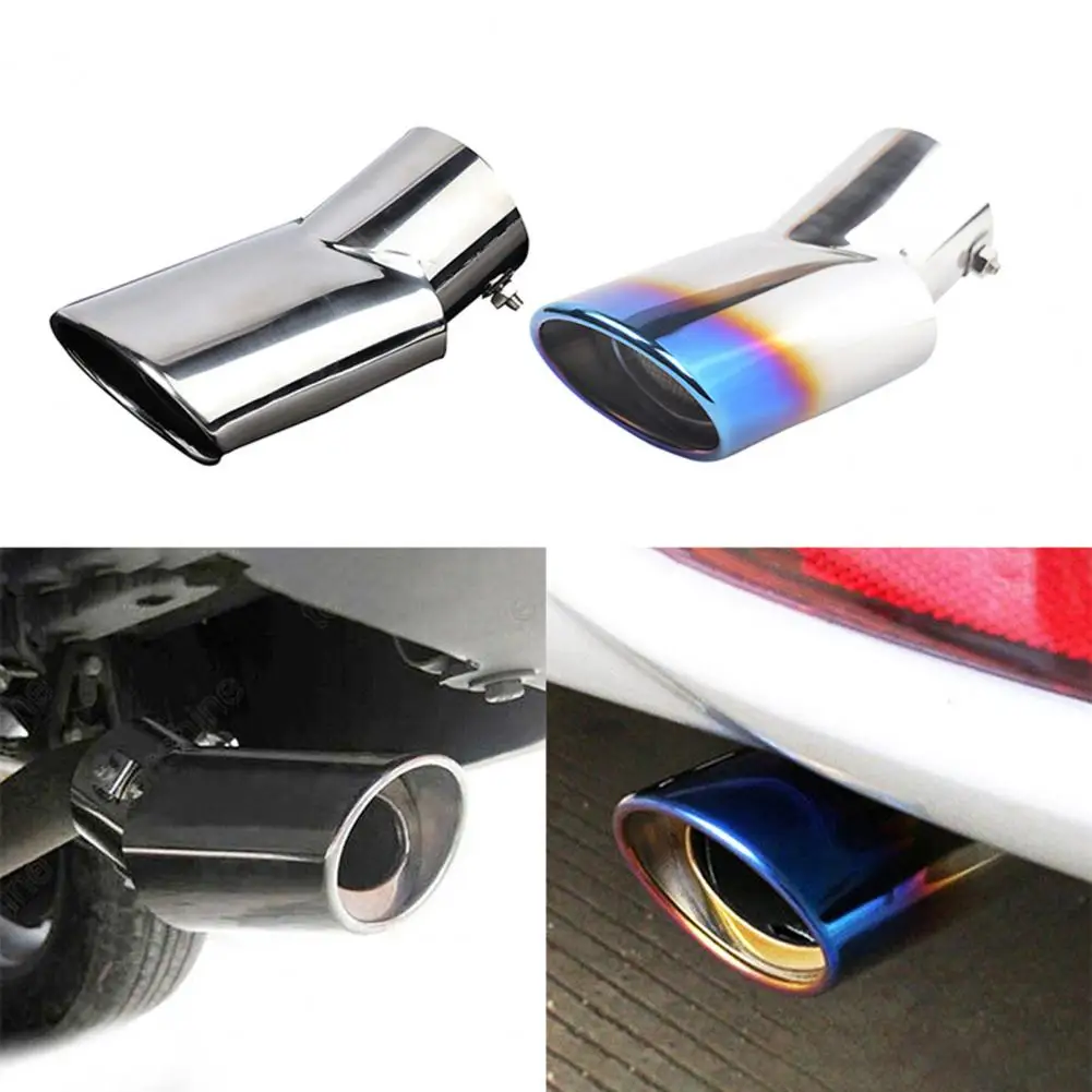 

Dropshipping!!Exhaust Pipe Ventilation Port Anti-rust Stainless Steel Car Ellipse Exhaust Tip for CRV