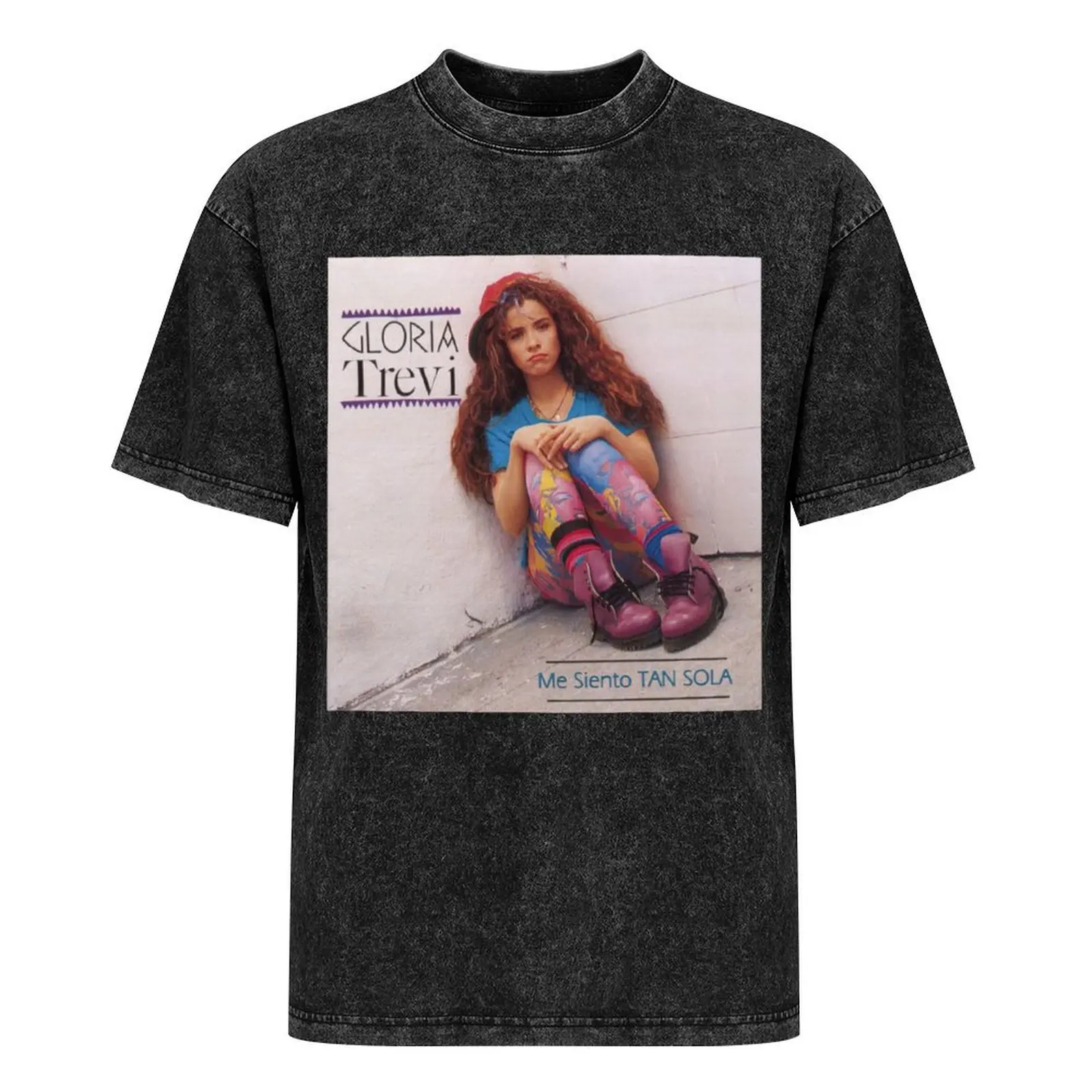 Gloria Trevi - Me Siento TAN SOLA альбом 1992 синяя футболка с архивным прикреплением футболки