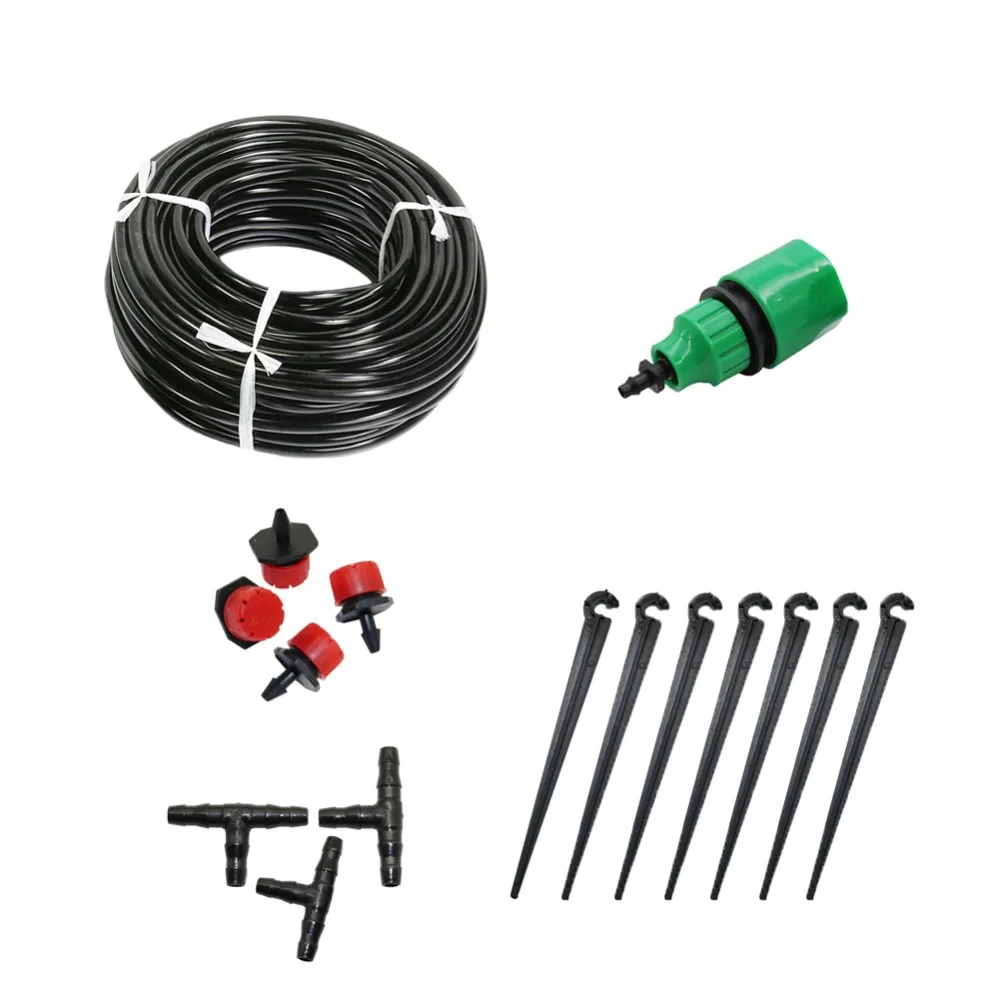 

5m/10m/20m Hose watering kit Garden Automatic Pouring Drip Irrigation System Adjustable Dripper Home Irrigation Kit