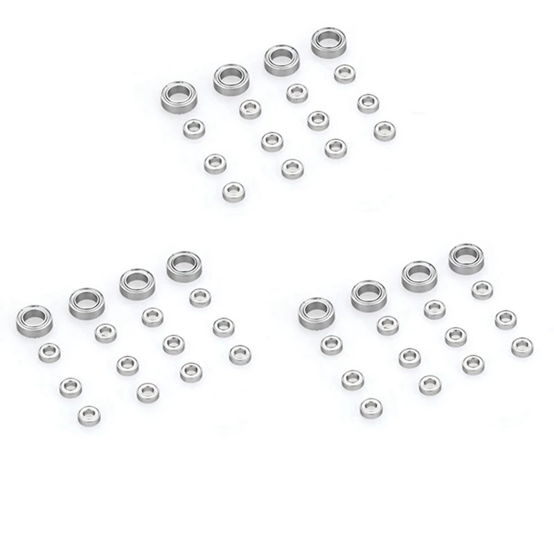 

48PCS Steel Bearing 3X6x2mm 6X10x3mm For WPL C14 C24 B36 MN D90 MN-90 MN99S RC Car Spare Parts Upgrade Accessories