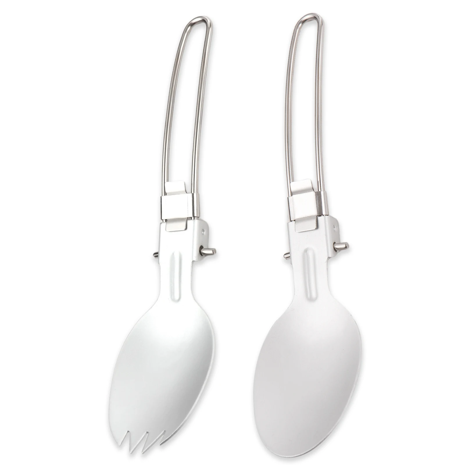 Набор складной посуды из нержавеющей стали для кемпинга