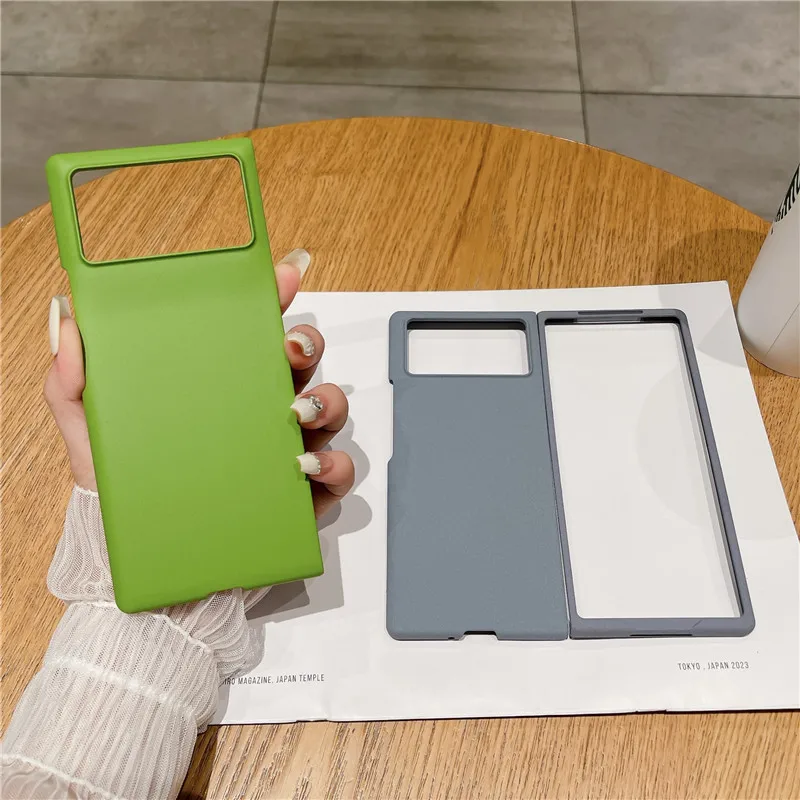 Однотонный Ультратонкий чехол для телефона XiaoMi Mix Fold 3 матовый Защитный Твердый