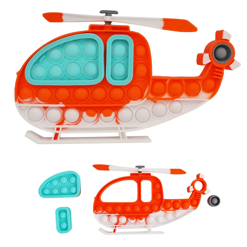 

Игрушка-антистресс в форме вертолета, Настольная игрушка с нажимом, Детская интеллектуальная арифметическая многоразовая портативная сил...