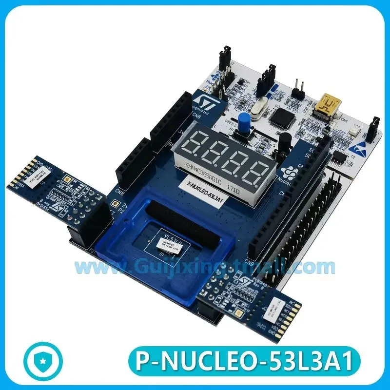 Полка P-NUCLEO-53L3A1 включает в себя материнскую плату NUCLEO-F401RE и многофункциональную