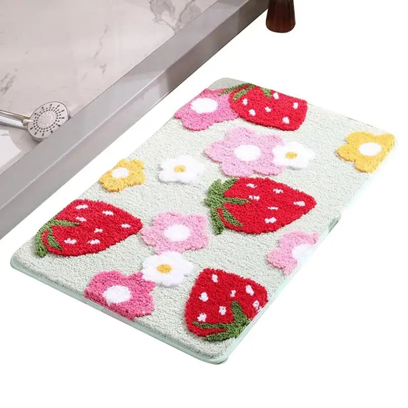 

Water Absorption Floor Pad Washable Non-Slip Carpet Bath Mat For Shower Room And Bathtub Plush Doormat Rug Runner For Kitchen