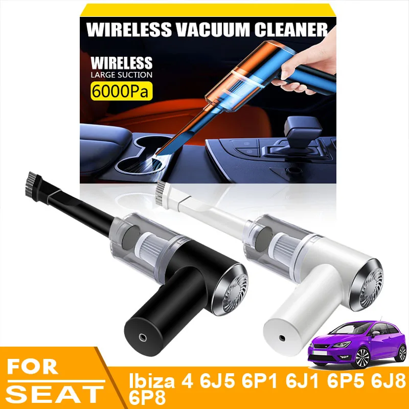

Car Cordless Vacuum Cleaner for Car Cleaning Automotive Products Home Appliance Goods For SEAT Ibiza 4 6J5 6P1 6J1 6P5 6J8 6P8