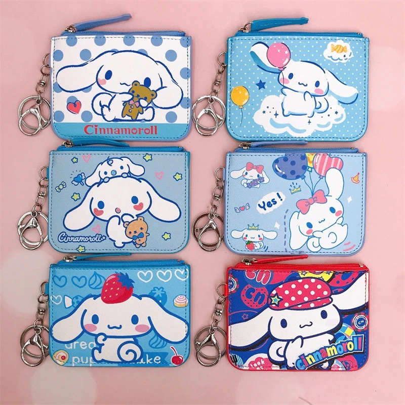 Оригинальный кошелек Sanrio с аниме Hello Kitty женская сумка Kulomi Melody Cinnamoroll Мультяшные