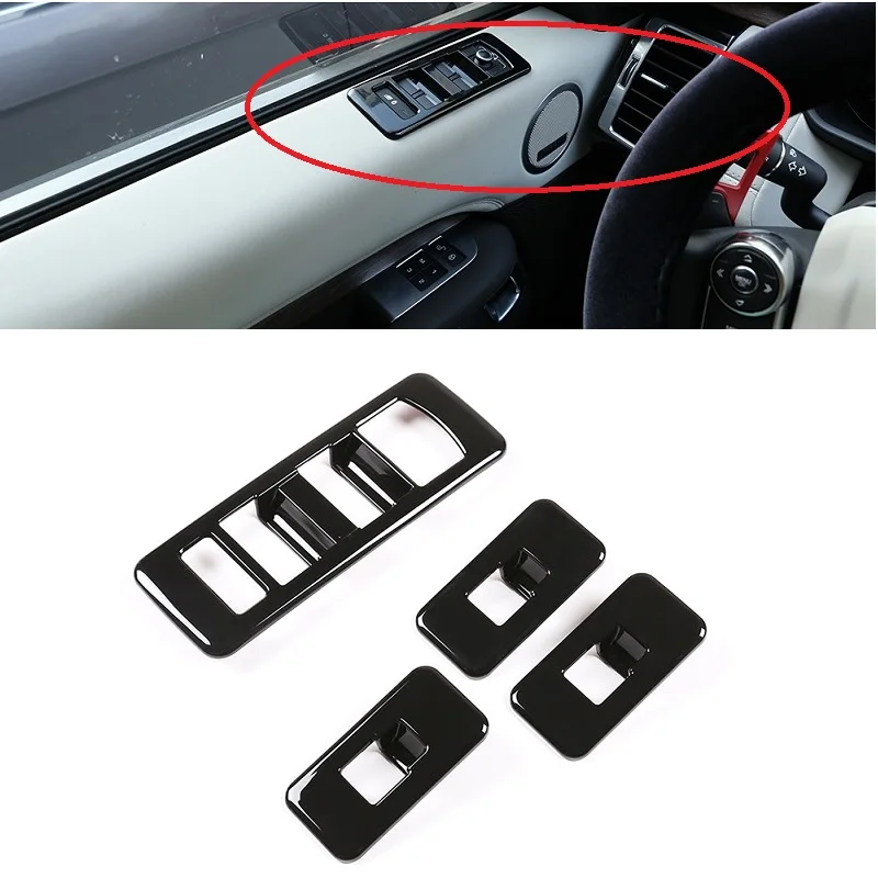 

Чехол яркий черный ABS для Land Rover Discovery 5 L462 2017-2021, 4 шт.