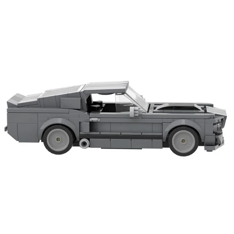 MOC-57356 Speed City Cars Champion Racer Классический суперкар Forded Mustanged Shelbyed GT500 Строительные