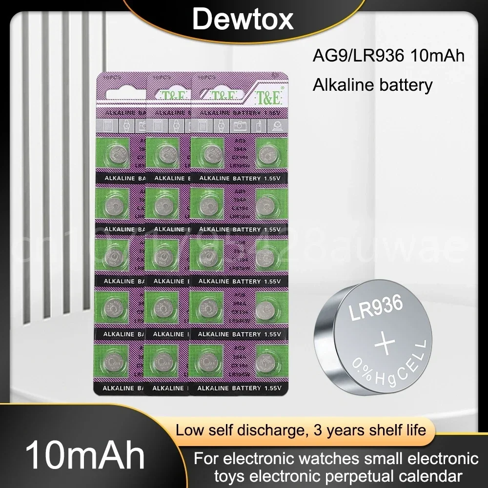 50-200 шт. 1 55 В AG9 AG 9 кнопка для часов батарея-монета L936 LR936 RW33 S33 SP394 SR45 SR45H SR936 SR936SW V394