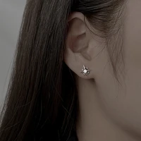 exquisite original shiny zirconia polaris star earring for women men couples charm earring party friendship gift