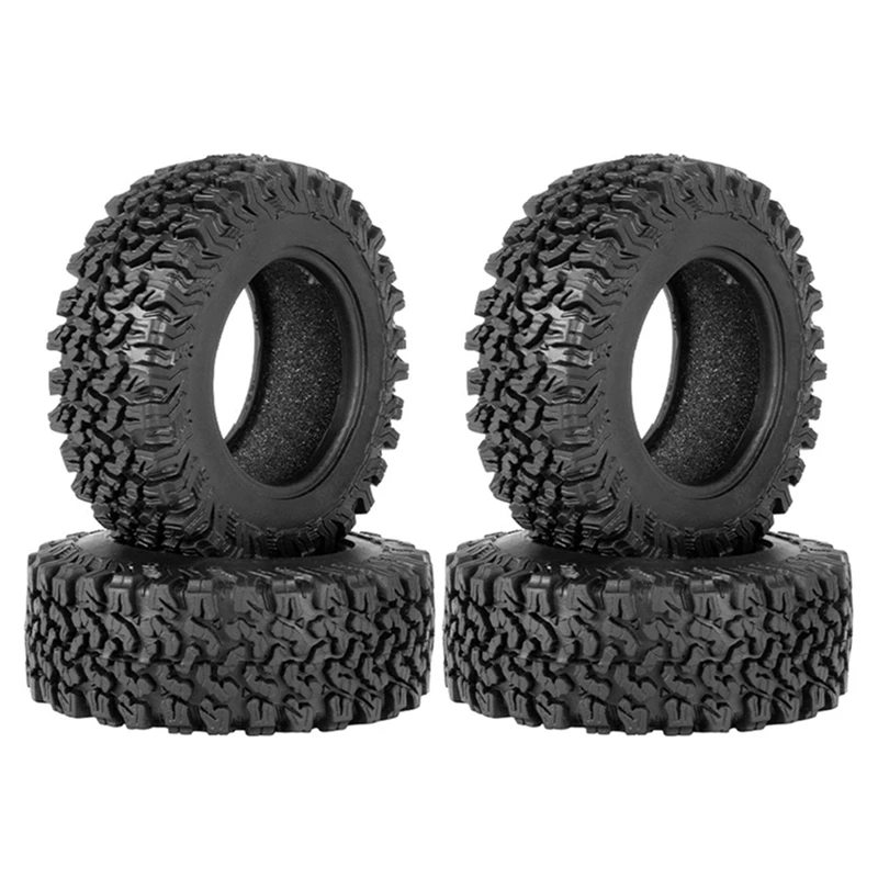 

4PCS 1.9 Tire Wheel Tyre 90Mm Rubber For 1/10 RC Crawler Car Traxxas TRX4 RC4WD D90 Axial SCX10 II III Redcat MST