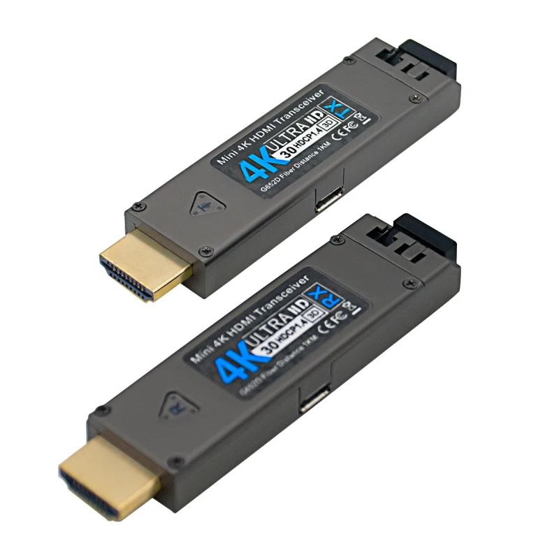 4k30 оптический волоконный HDMI удлинитель 1 км-20 км индивидуальный 4K