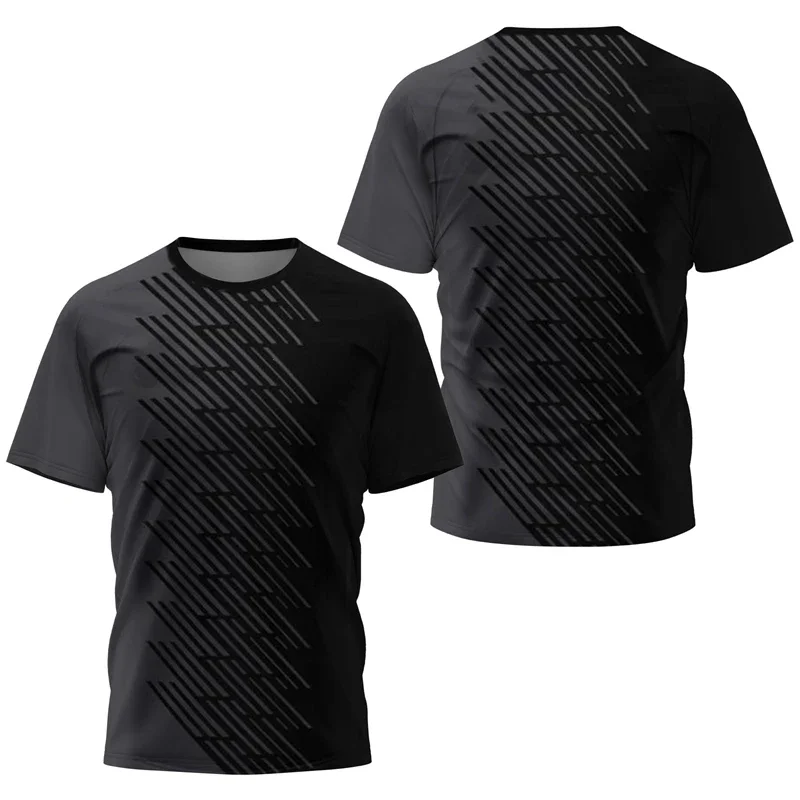 Фото Padres geomtricos simples esportes t camisas moda 바 livre correndo 3d отпечаток camisetas soltas respirvel camisetas topos №2