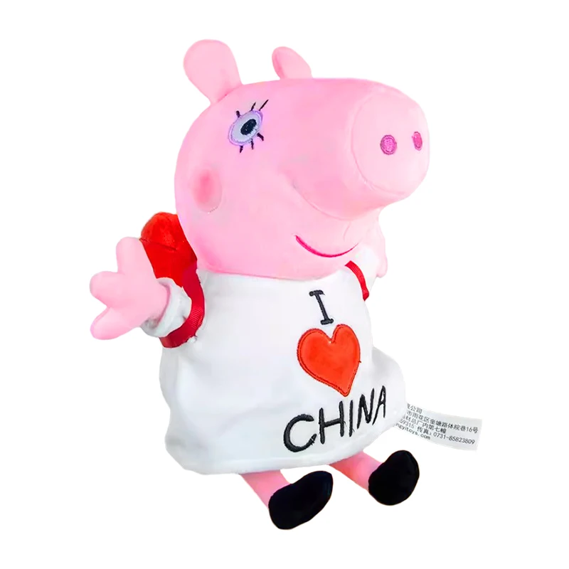E-Strong Свинка Пеппа Плюшевая игрушка Мягкие короткие плюшевые животные Серия