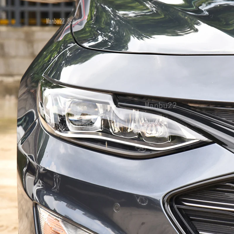 Прозрачная Черная защитная пленка для автомобильных фар Chevrolet Malibu 2019-2022
