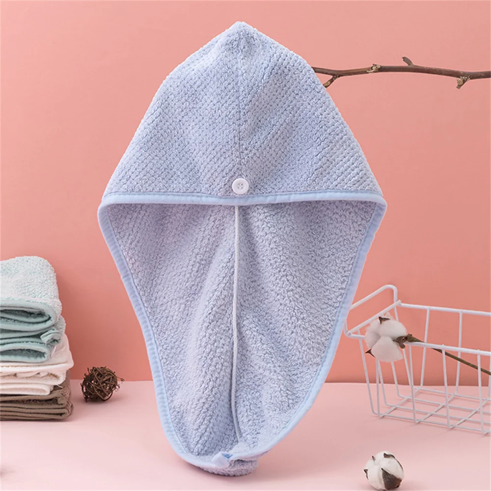 

Super Absorption Girl's Hair Drying Hat Thickened Hair Towel Cap Microfiber Quick-dry Towel Cap Shower Hair Dryer Towel Bath Hat