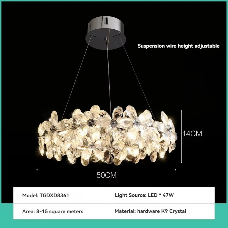 

Подвесной светильник Artpad, хрустальный, серебряный