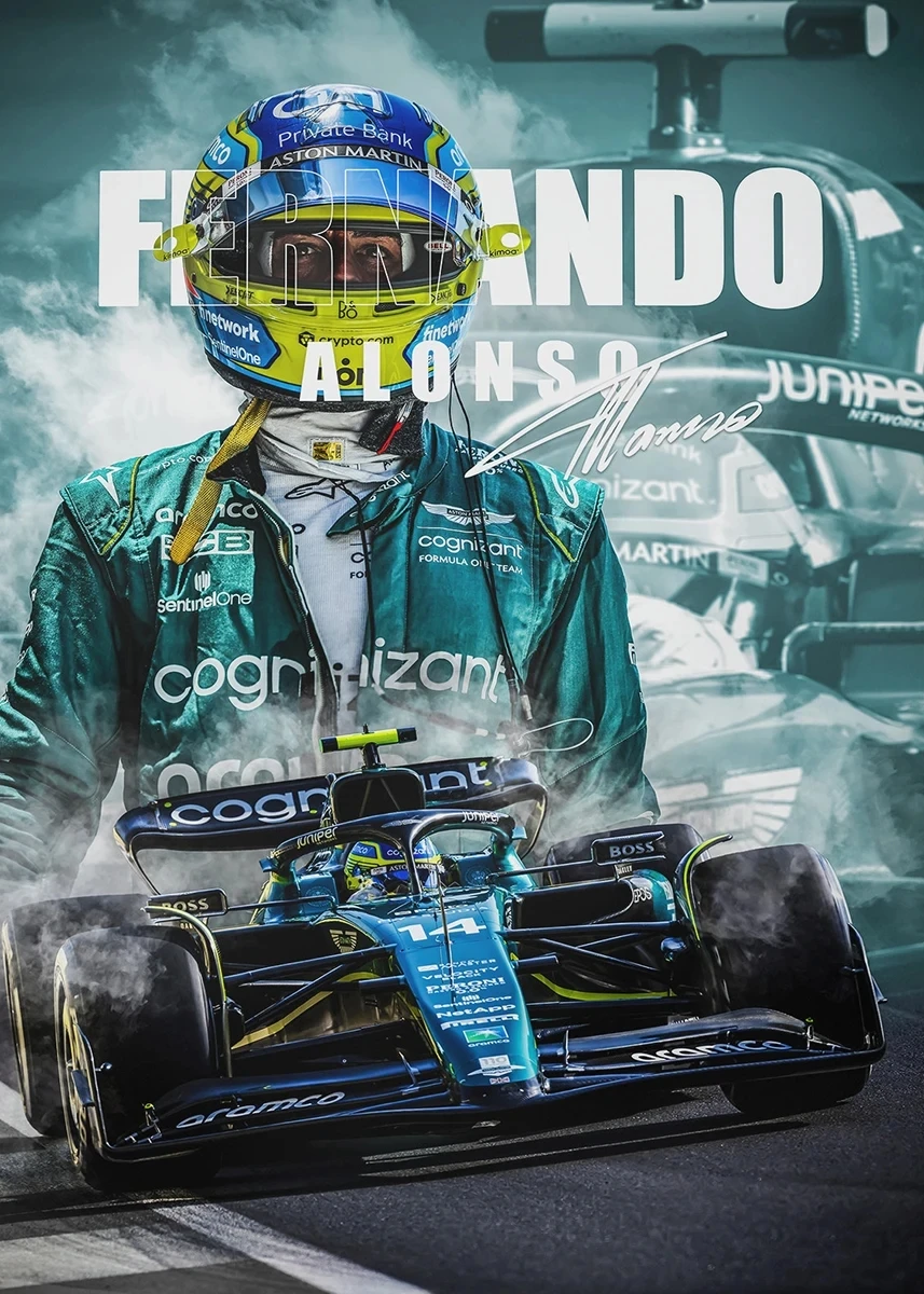 

Плакаты Формула 1 Aston Martin F1 AMR23 на холсте