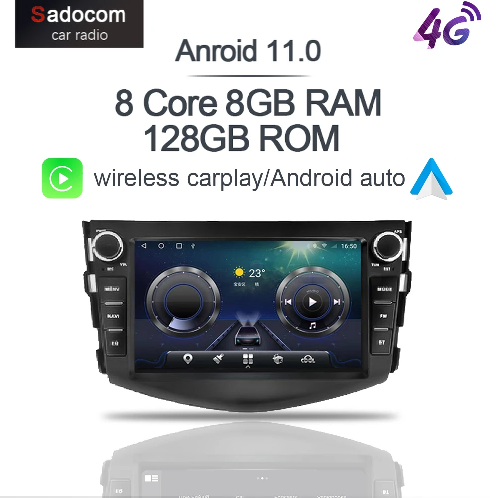 8 &quot2 din Android 11 0 автомобильный DVD плеер ядер 128 ГБ ROM 6 Гб RAM GDS Автомагнитола для Toyota