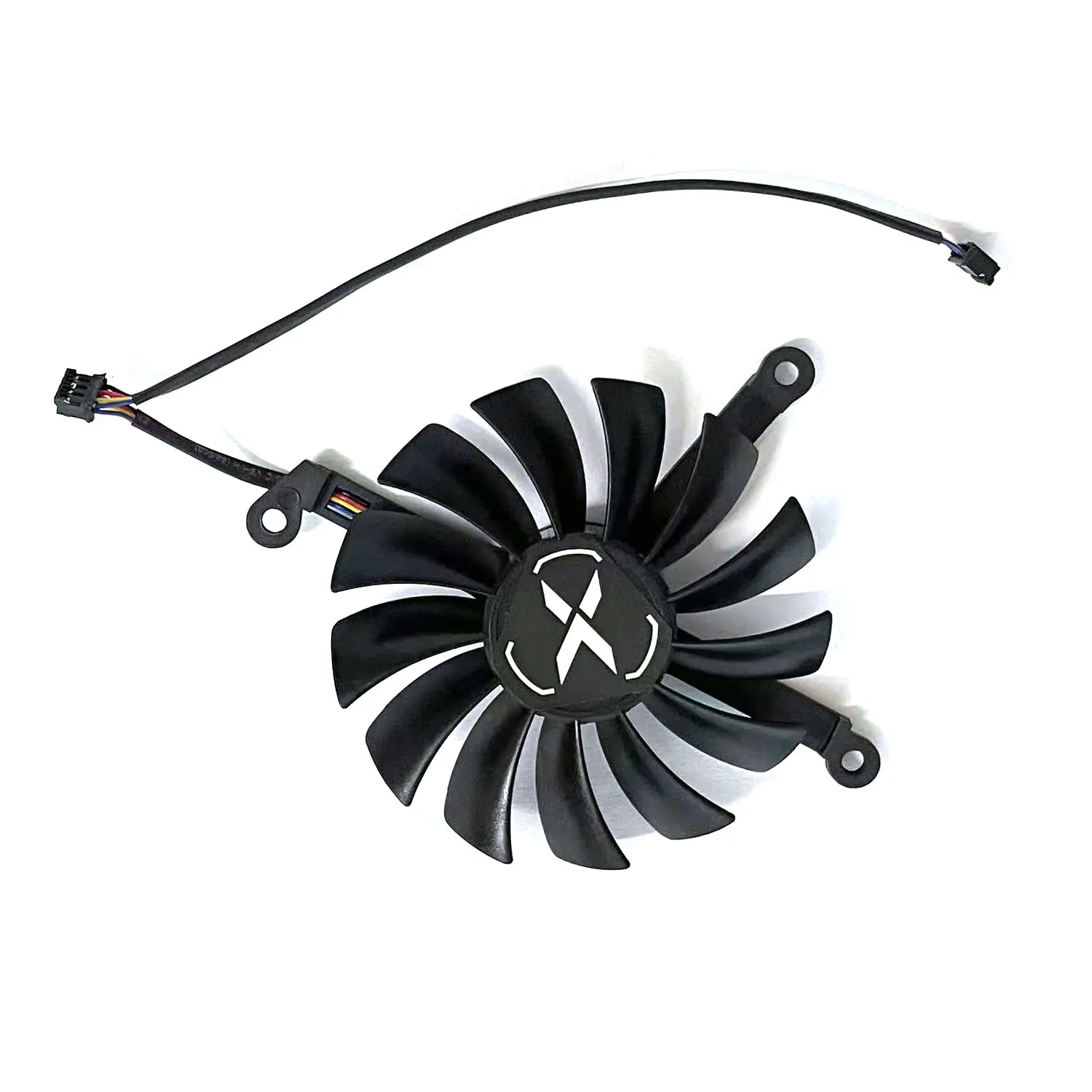 Фото Вентилятор видеокарты CF1015U12S 1x95 мм 2x87 мм Radeon RX 6700XT 6750XT для XFX Speedster SWFT 309 Radeon RX 6700 XT 12GO №5