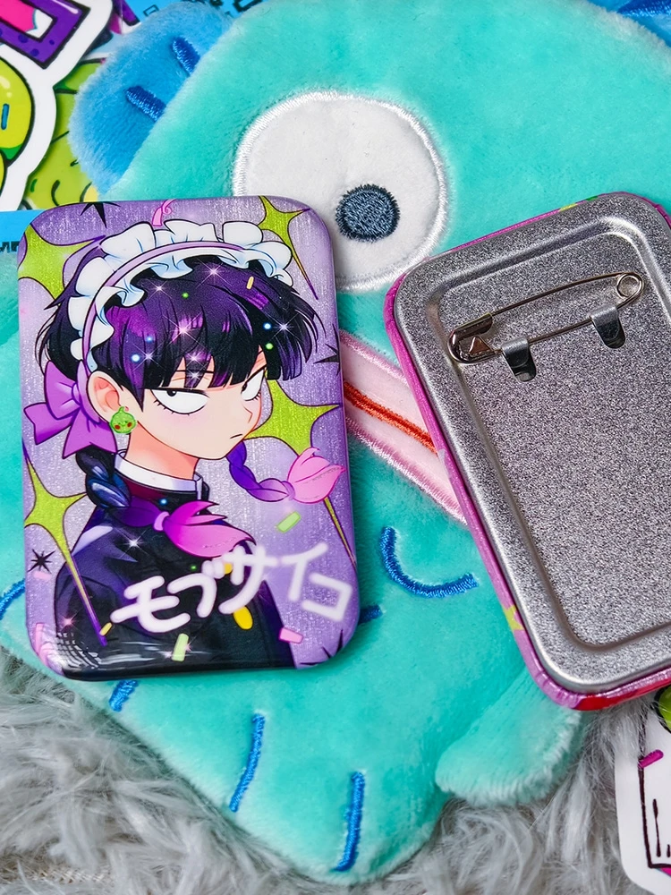 Аниме Mobu Saiko Hyaku Mob психоделик 100 Kageyama Shigeo Reigen Arataka Косплей жестяная брошь