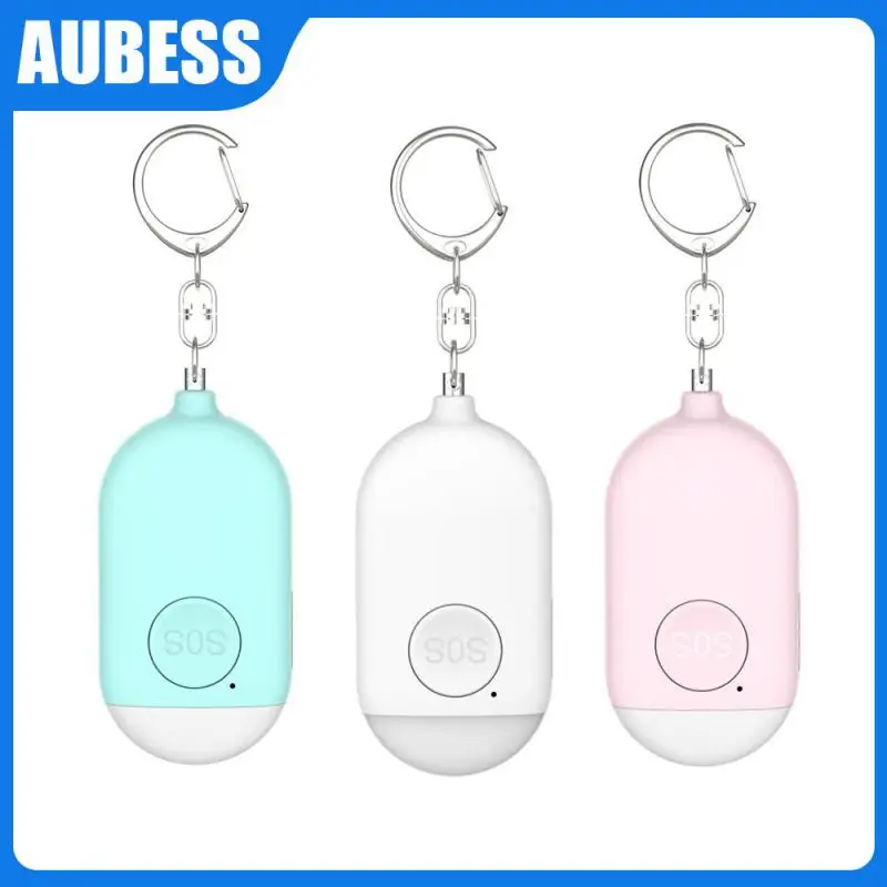 

Self Defense Alarm 120dB Girl Women Security Protect Alert Personal Safety Scream Loud Keychain Alarm Emergency Charging Alarms