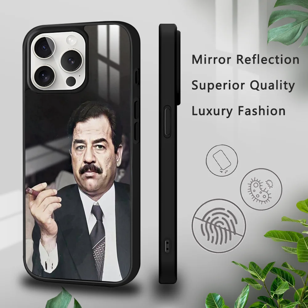 Чехол для телефона S-Саддам H-husдля iPhone 15 14 13 12 11 Pro Xs Max Mini XR X 7 8 Plus роскошный