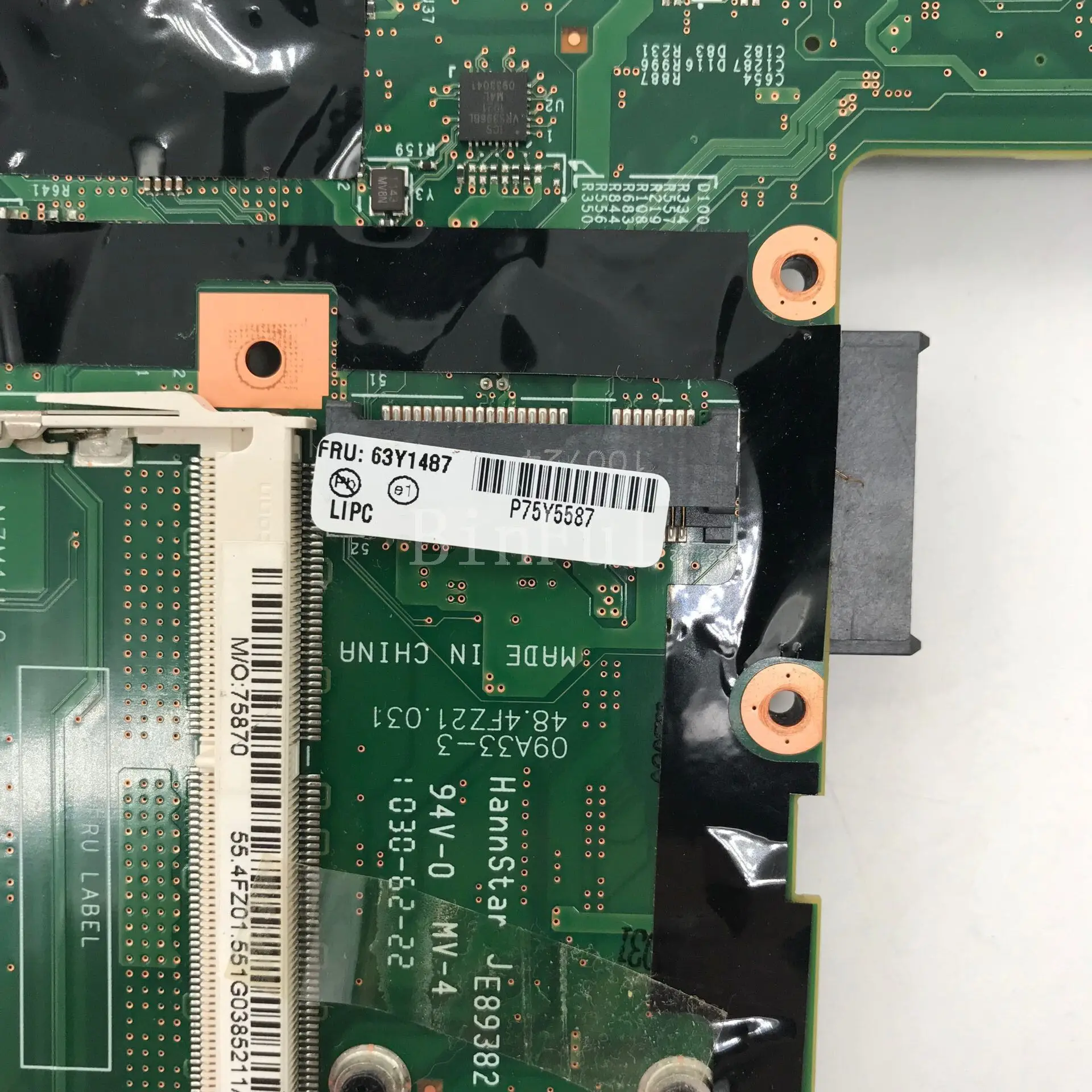 Материнская плата для ноутбука Lenovo ThinkPad T410 T410I 63Y1487 QM57 |