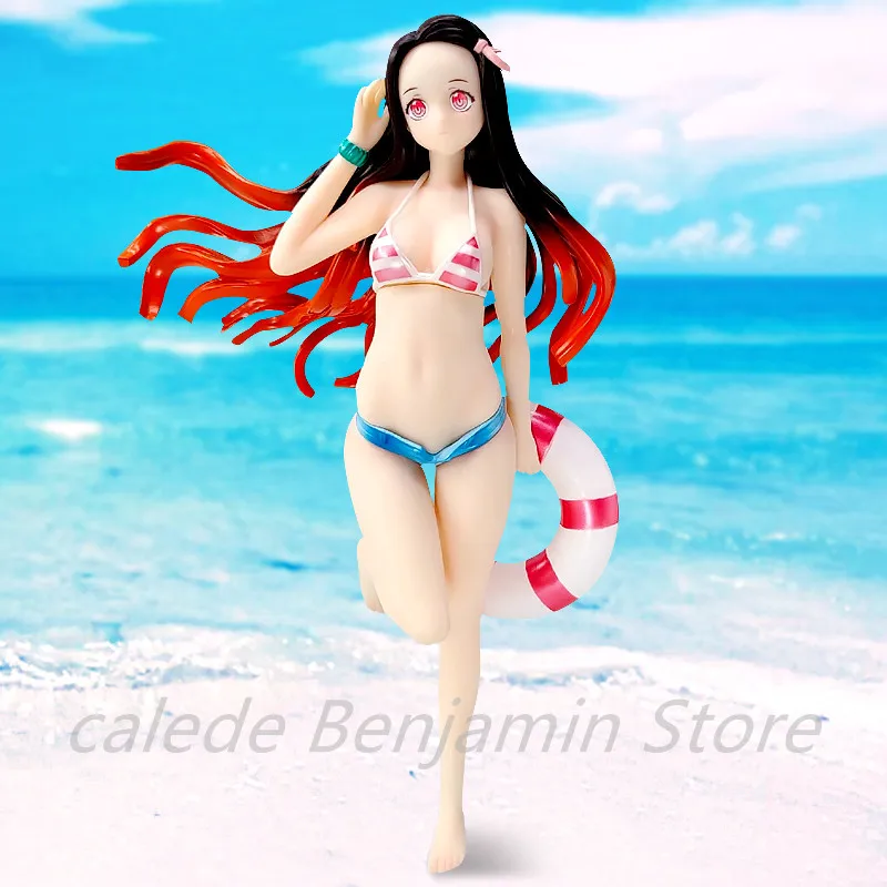 

Anime Demon Slayer Kimetsu No Yaiba Kamado Nezuko Sexy Swimsuit Ver. PVC Action Figure Collectible Model Toys Doll 25cm