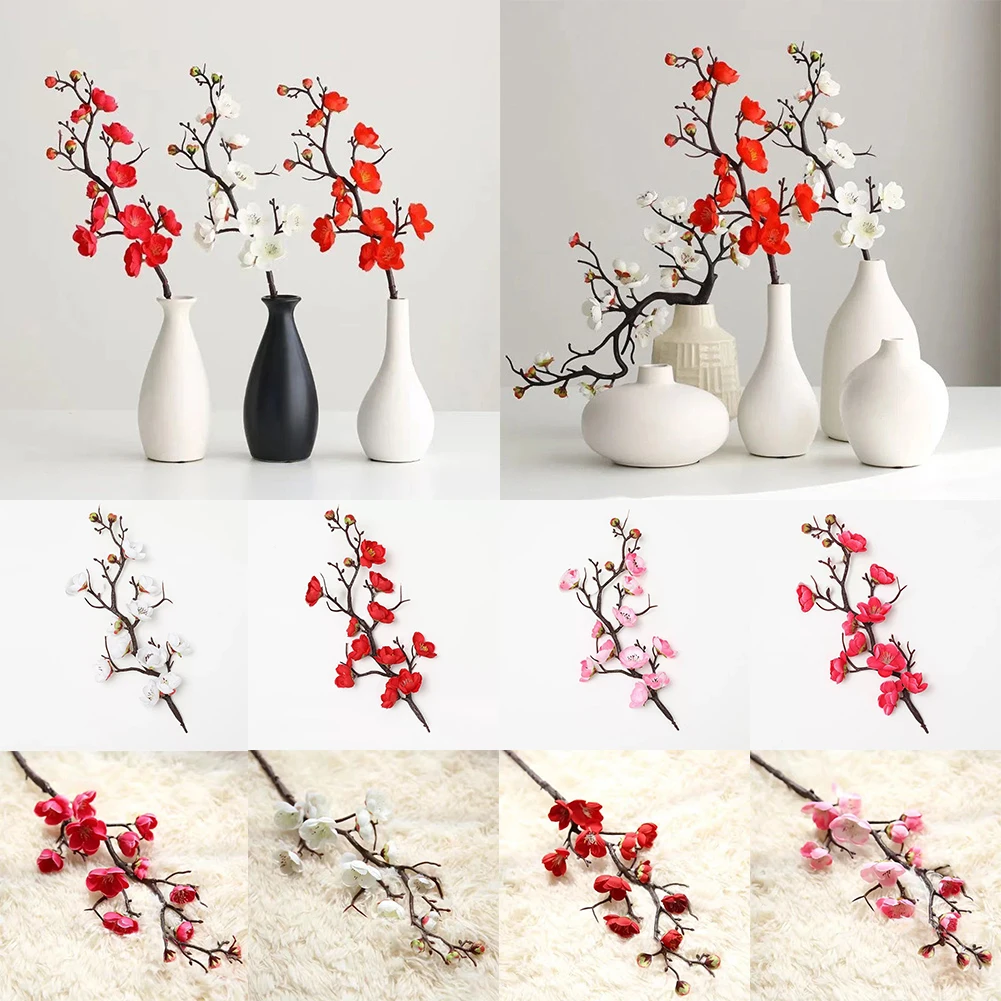 Wintersweet искусственный цветок Lamei пластик + шелк имитация свадьбы 28 см/60 см