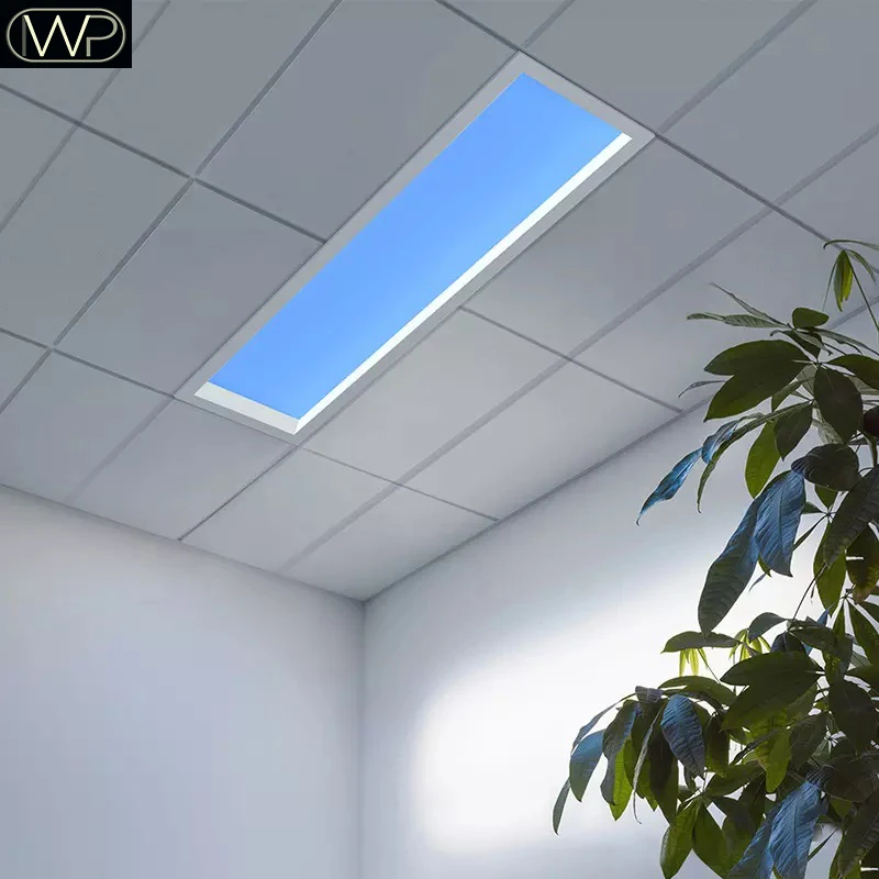 

Modern Smart Home Blue Sky Ceiling LED Panel Light Tuya Wifi App Remote Control Simulated Skylight Clear Kitchen Bathroom Hotel