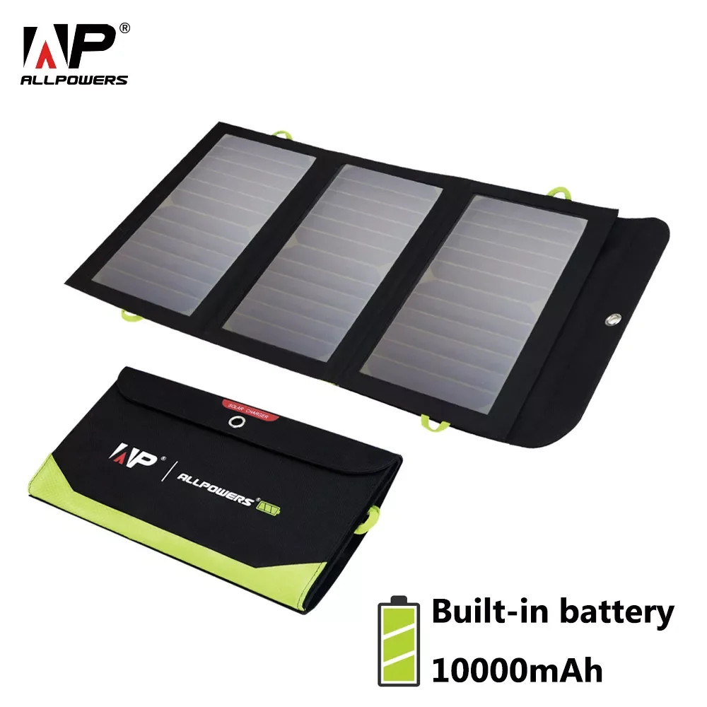 

NEW2023 2USB Ports 21W Solar Charger, Portable Solar Panel，Outdoor emergency backup for Camping iPad
