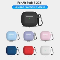 soft silicone earphone protective shell cover for apple airpods 3 2022 airpods3 air pods 3th generation wireless headphone case