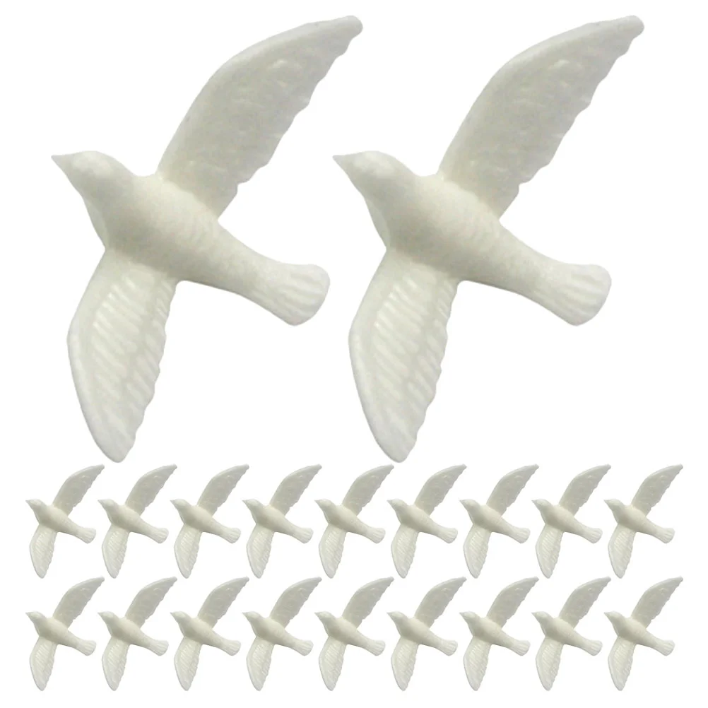 

20 Pcs Micro Landscape Ornament Kids Toy House Accessories Cake Toys Resin Birds Cupcake Decorations