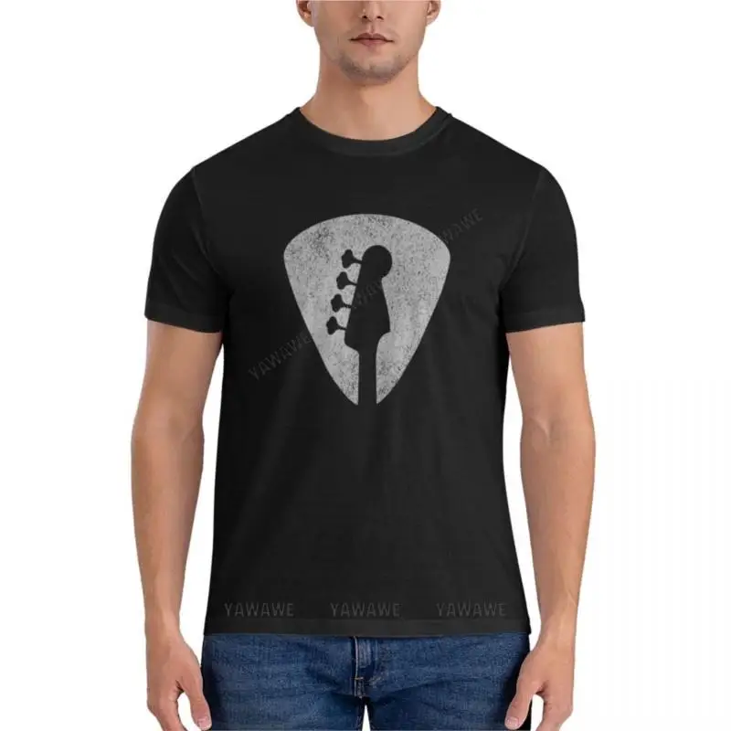 

summer men t-shirt brand top Bass Player Guitar Pick Essential T-Shirt men clothes custom t shirts design your own