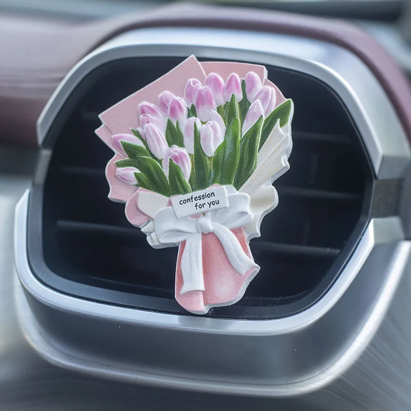 

Resin Bouquet Car Aromatherapy Outlet Car Interior Decoration Supplies Car Air Conditioning Mouth Prfume