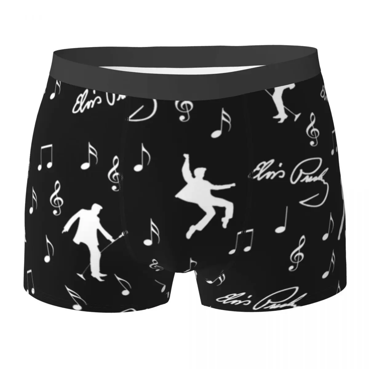 

Elvis Presley Underwear Music Pattern Printed Boxershorts Trenky Male Panties Comfortable Boxer Brief Gift Idea