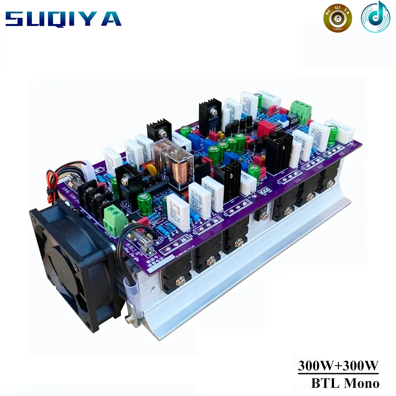 300 Вт * 2 2-канальный усилитель мощности класса AB высокая мощность BTL Mono с функцией