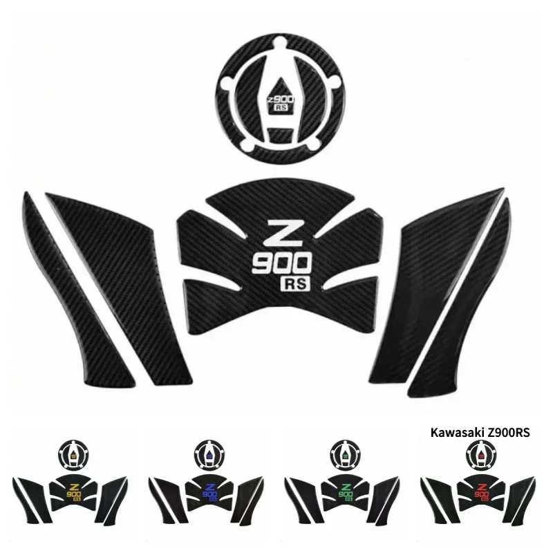 Фото Подходит для мотоцикла Kawasaki Z900RS Z900 RS 2017-2018, противоскользящая наклейка на топливный бак, Calcomanines №1