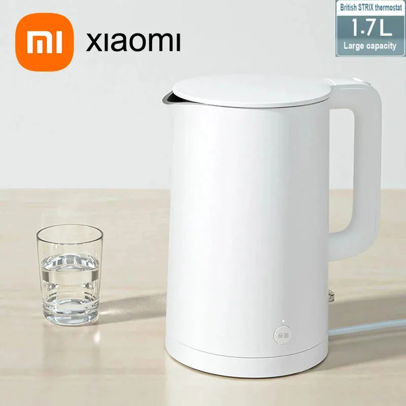 XIAOMI MIJIA Electric Kettle 1S Fast Hot Boiling Stainless Water Kettle Teapot Intelligent Temperature Control Anti-Overheat