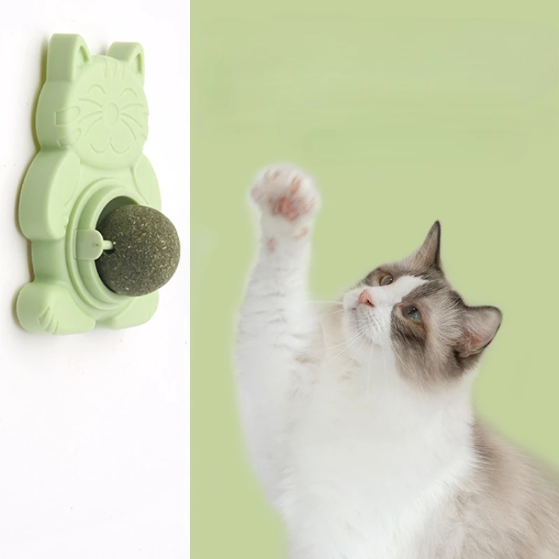 

Pet Catnip Toy Self-soothing Natural Mint Ball Safe and Healthy Revolving Cat-chasing Toy Tooth Cleaning Product Box Toys