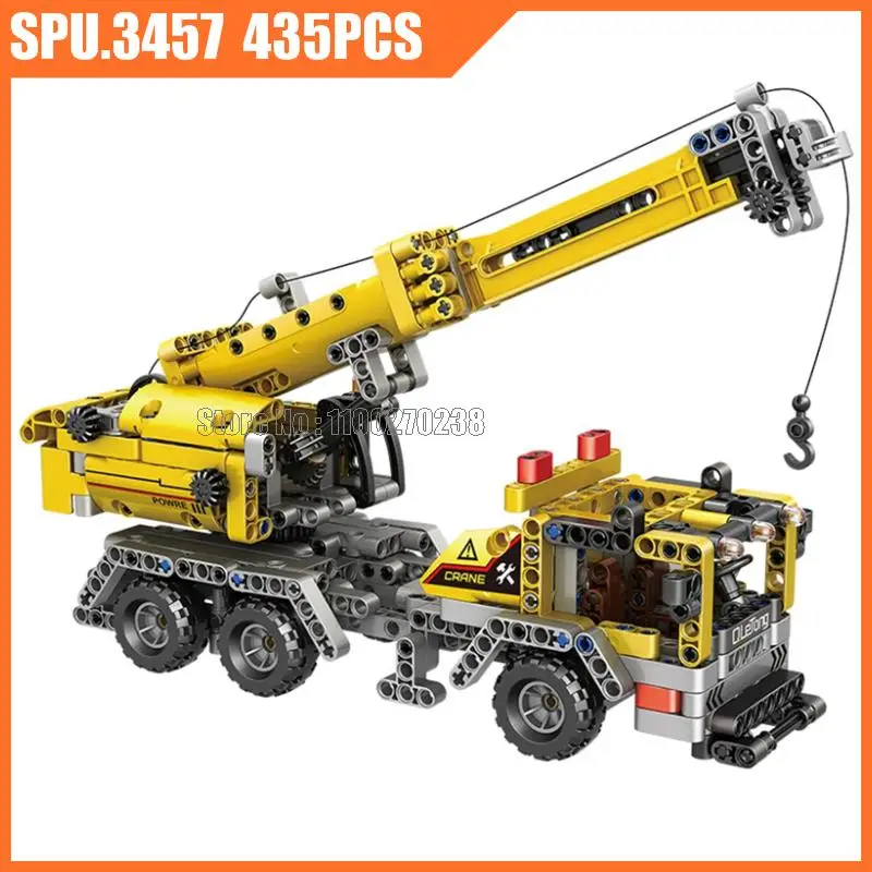 

Ts5356 435pcs Technical Engineering Construction Crane Building Blocks Toy Children