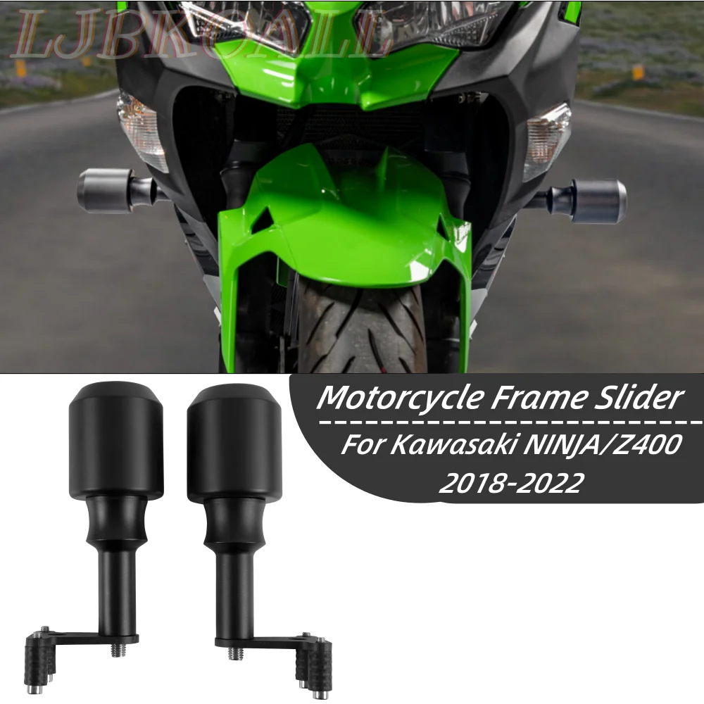 Z400 Ninja400 Frame Slider Falling Bumper Protectors for Kawasaki Ninja Z 400 2018 2019 2020 2021 2022 Motorcycle Crash Pad CNC