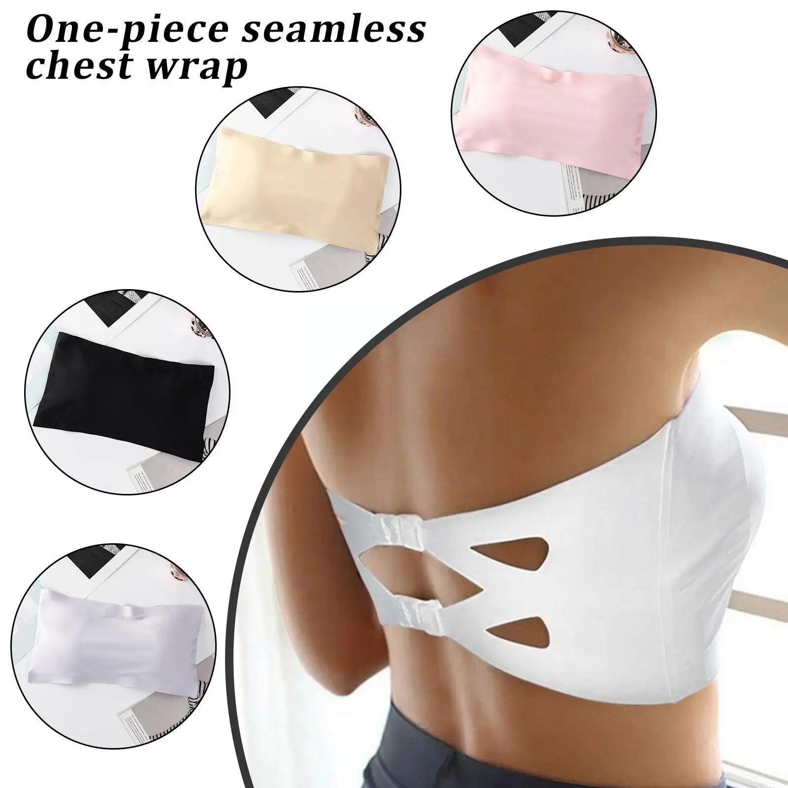 

Цельный бесшовный топ, Женский невидимый бюстгальтер, нижнее белье, антибликовое дышащее нижнее белье без бретелек, нижнее белье для груди, ...